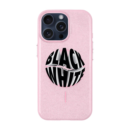 BLACK WHITE-iPhone 15 Pro Max Radiant Kılıf MagSafe Özellikli