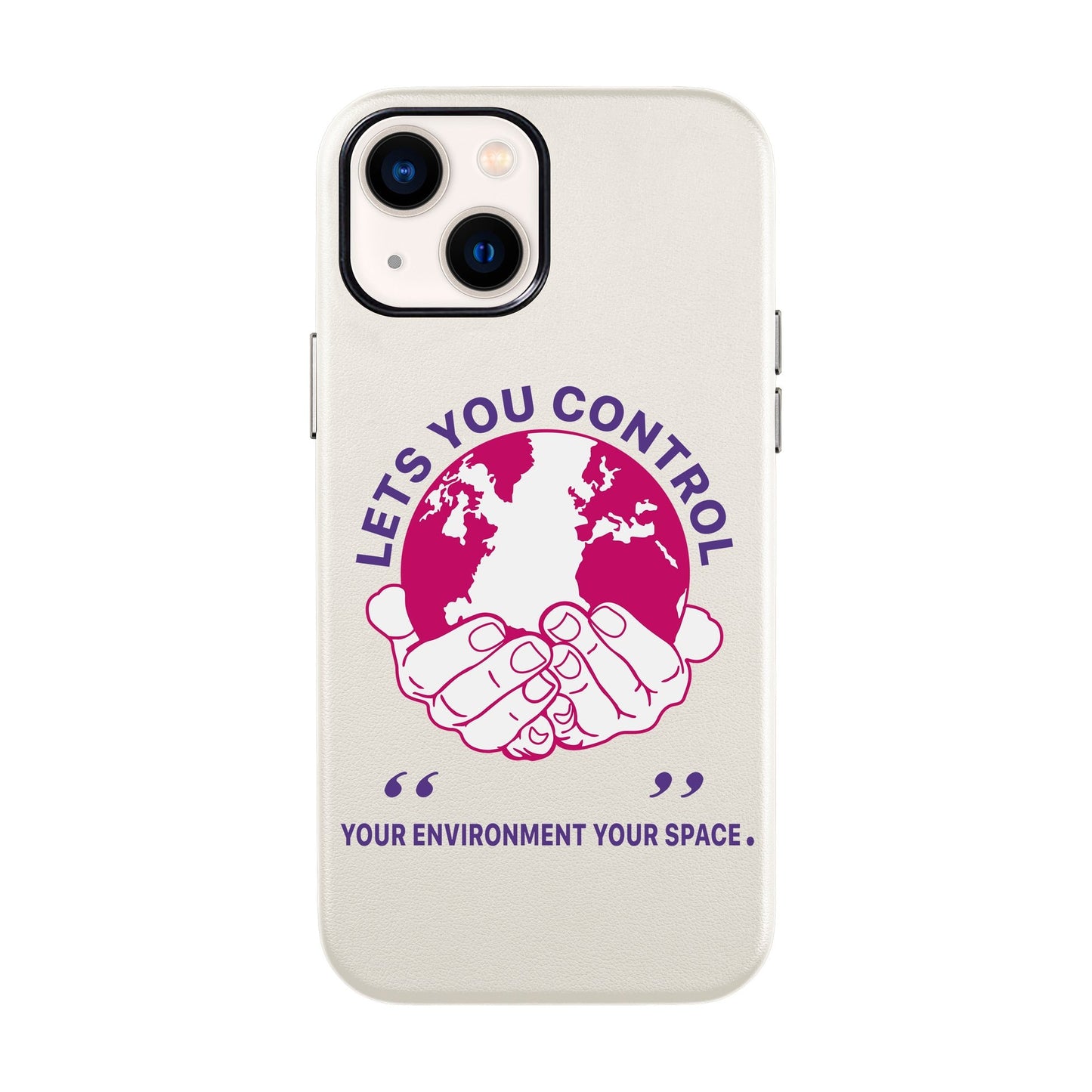 WORLD-iPhone 14 Leather Kılıf