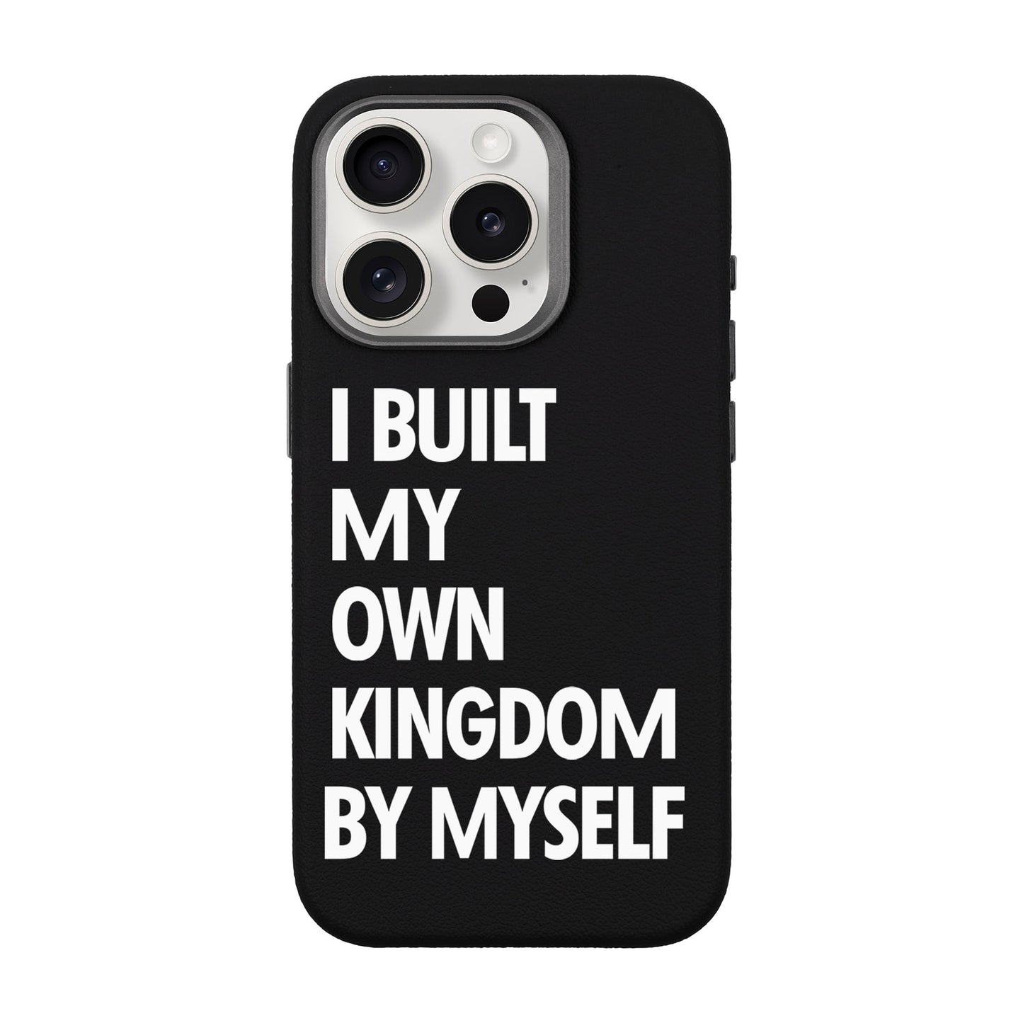 KINGDOM-iPhone 15 Pro Leather Premium Kılıf MagSafe Özellikli