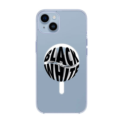 BLACK WHITE-iPhone 11 Pro Max Solid Kılıf MagSafe Özellikli
