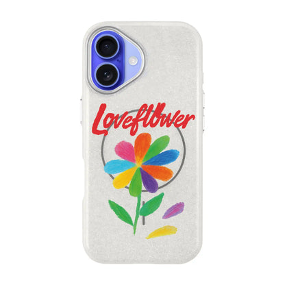 LOVE FLOWER-iPhone 16 Radiant Kılıf MagSafe Özellikli