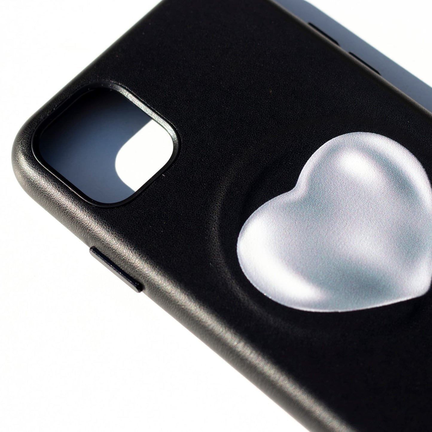 SILVER HEART-Leather Kılıf MagSafe Özellikli - iPhone 11