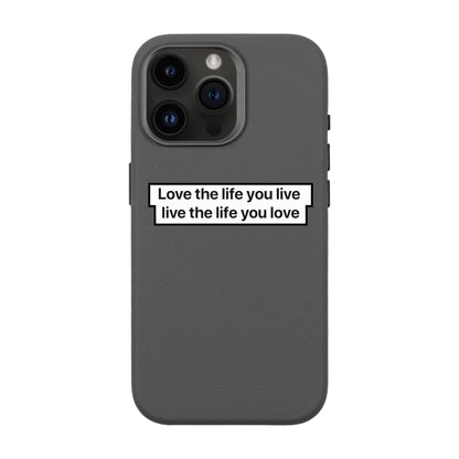 LOVE THE LIFE-iPhone 14 Pro Max Leather Premium Kılıf MagSafe Özellikli