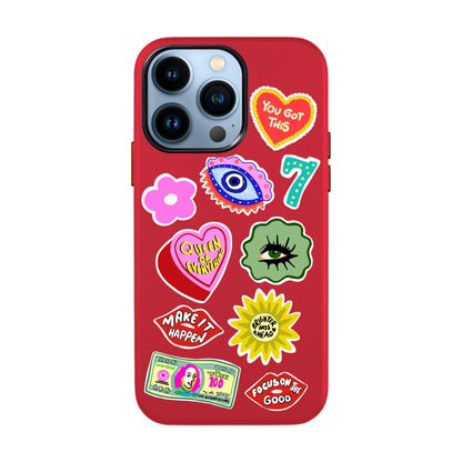 HM STICKERS-iPhone 13 Pro Max Leather Kılıf