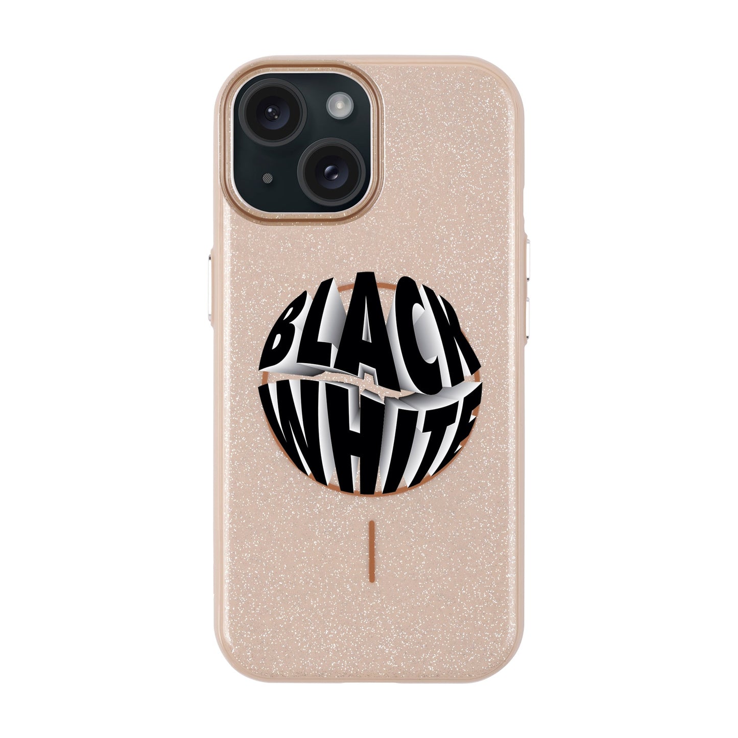 BLACK WHITE-iPhone 15 Plus Radiant Kılıf MagSafe Özellikli