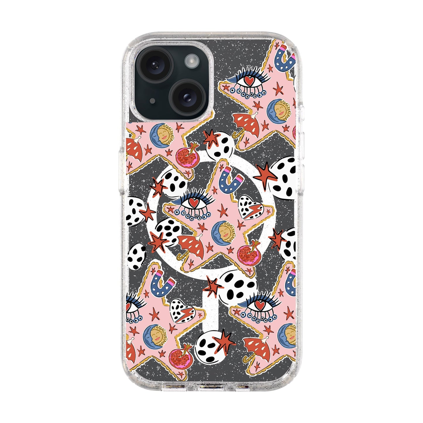 DURUSKO-iPhone 15 Plus Shiny Kılıf MagSafe Özellikli