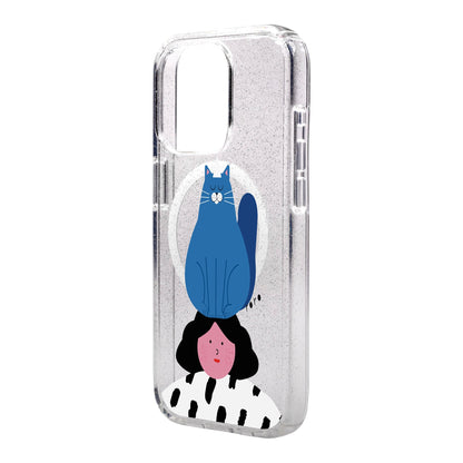 NAUGHTY CAT-iPhone 15 Pro Max Shiny Kılıf MagSafe Özellikli