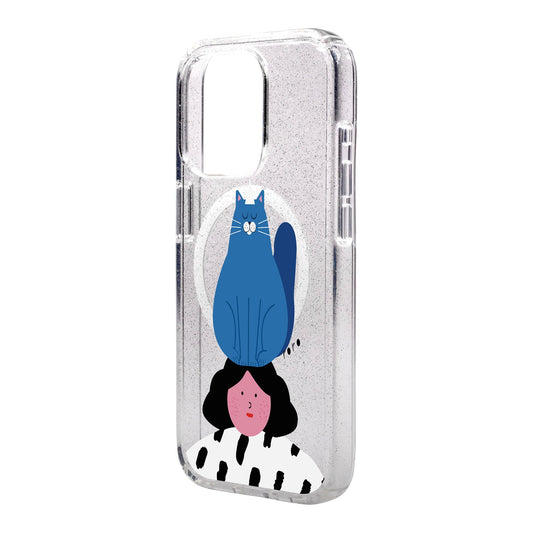 NAUGHTY CAT-iPhone 15 Pro Max Shiny Kılıf MagSafe Özellikli