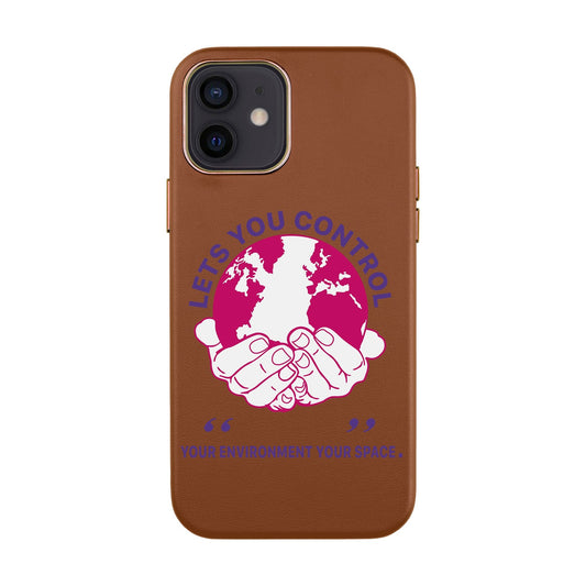 WORLD-iPhone 12 Mini Leather Kılıf