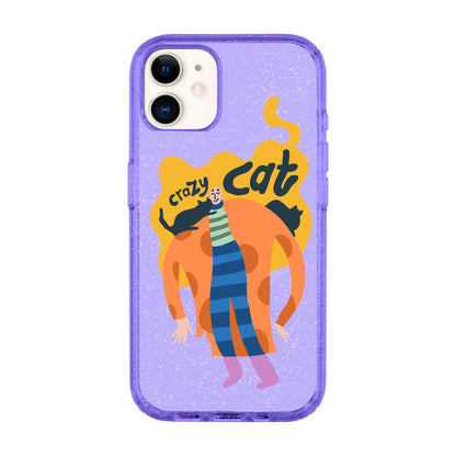 CRAZY CAT-Shiny Kılıf MagSafe Özellikli - iPhone 11