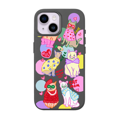 CAT MOM-iPhone 14 Leather Premium Kılıf MagSafe Özellikli
