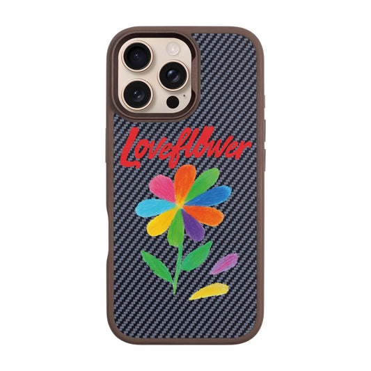 LOVE FLOWER-iPhone 16 Pro Max Plaid Kılıf MagSafe Özellikli