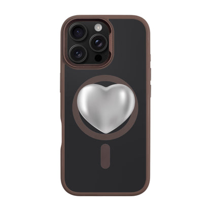 SILVER HEART-iPhone 16 Pro Max Rise Kılıf MagSafe Özellikli