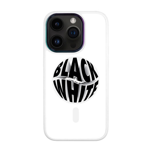 BLACK WHITE-iPhone 13 Pro Vigor Kılıf MagSafe Özellikli