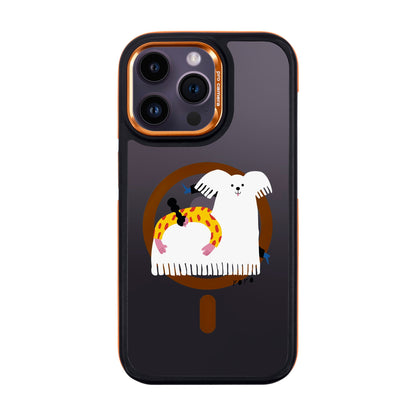 FANCY DOG-iPhone 14 Pro Max Dark Kılıf MagSafe Özellikli