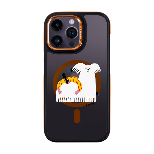 FANCY DOG-iPhone 14 Pro Max Dark Kılıf MagSafe Özellikli