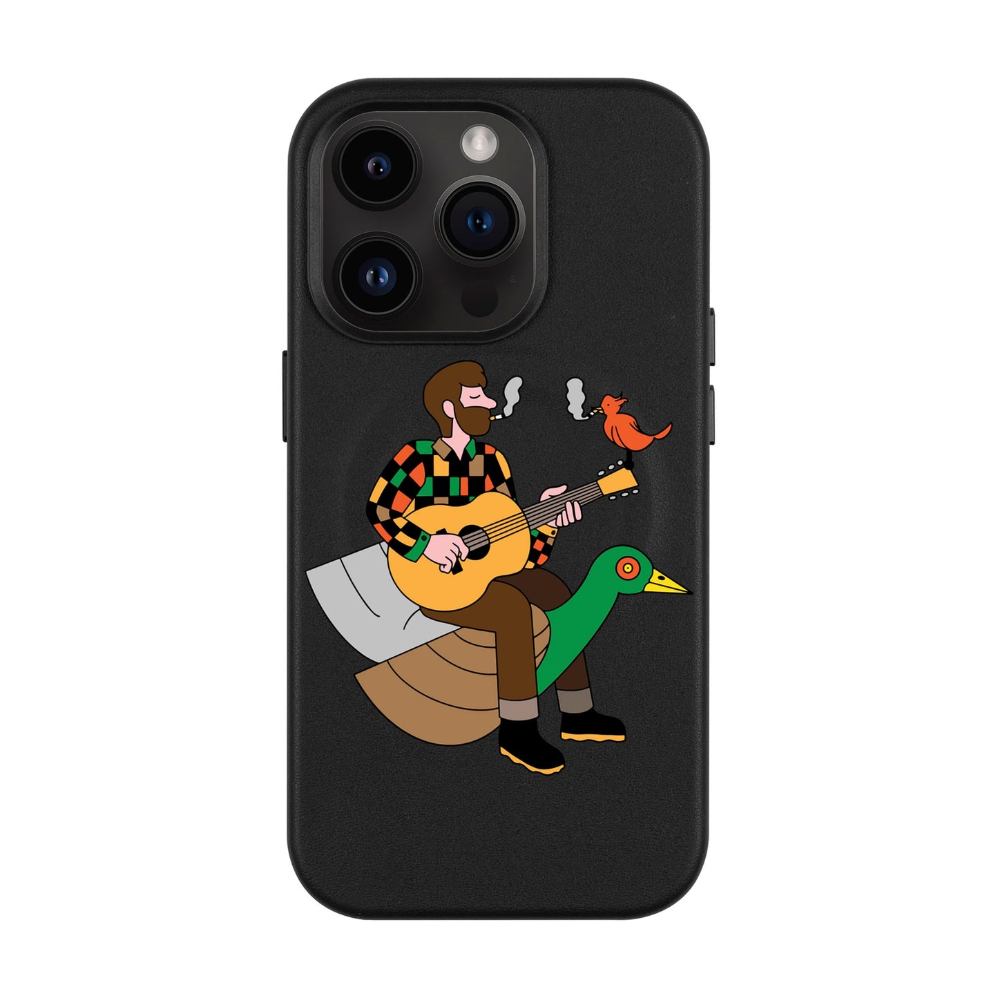 BIRDS OF A FEATHER-Leather Kılıf MagSafe Özellikli - iPhone 14 Pro