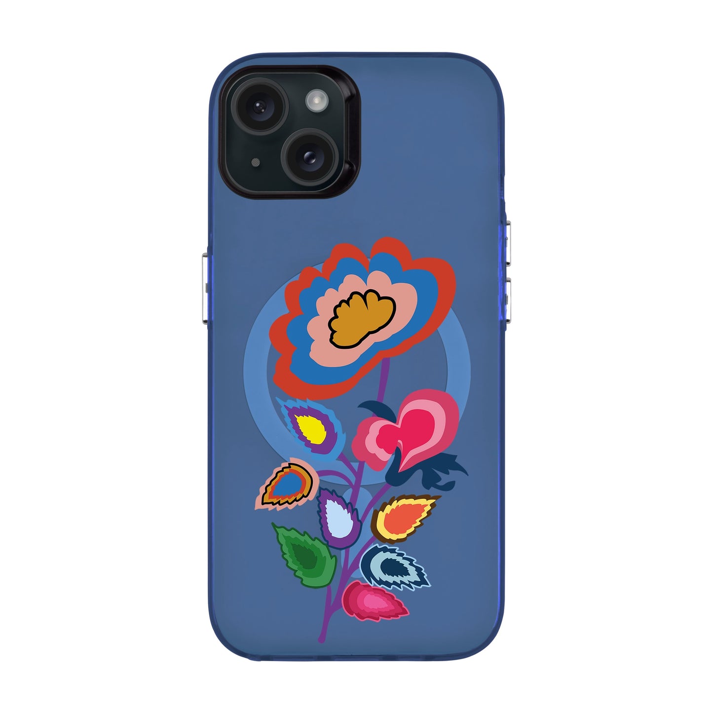 KNITTED FLOWER-iPhone 15 Plus Hold Kılıf MagSafe Özellikli