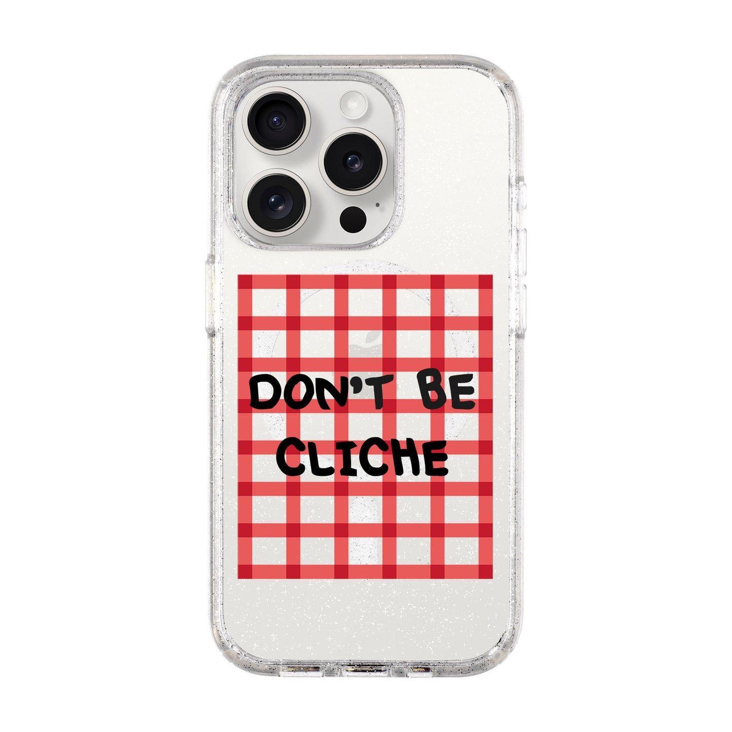 DON'T BE CLICHE-iPhone 15 Pro Shiny Kılıf MagSafe Özellikli