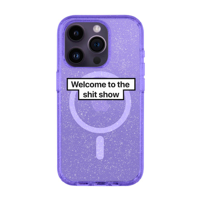 WELCOME-iPhone 14 Pro Shiny Kılıf MagSafe Özellikli