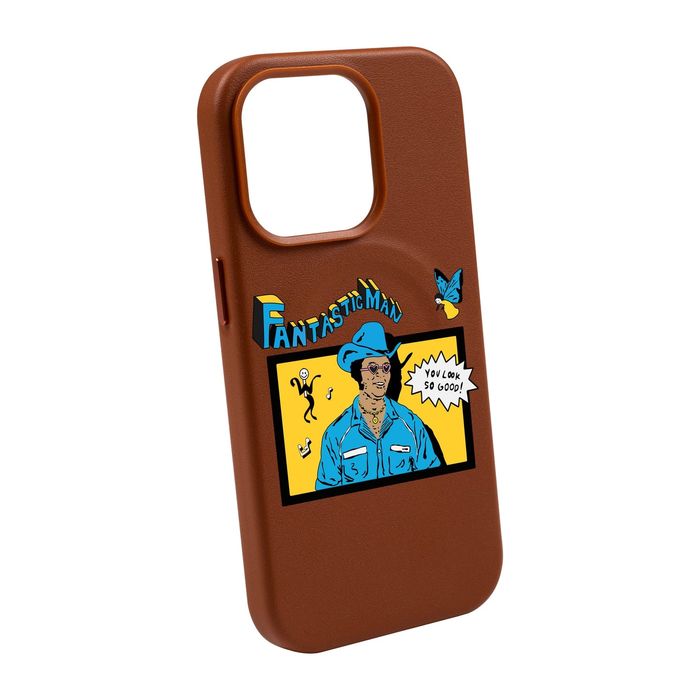 FANTASTIC MAN-iPhone 14 Pro Max Leather Kılıf MagSafe Özellikli