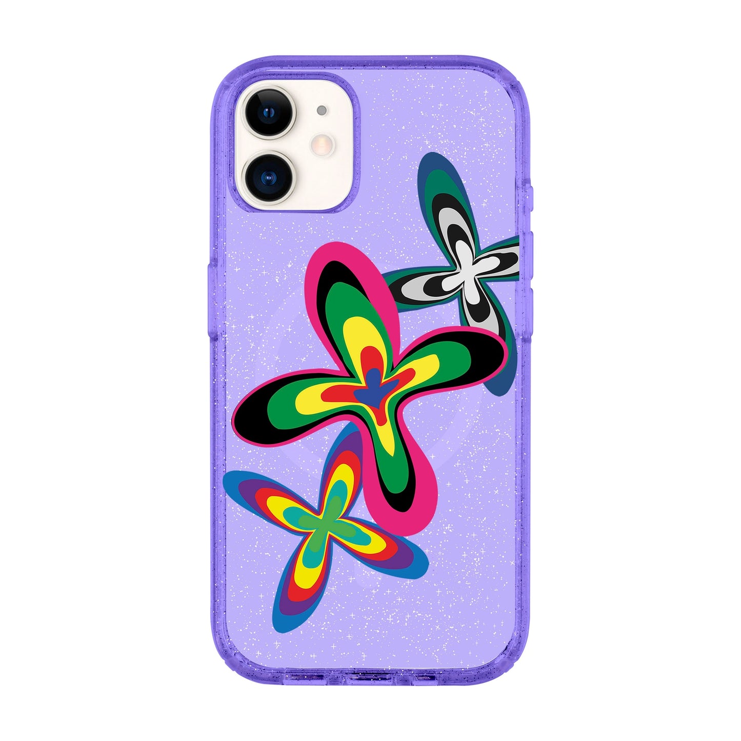 COLOR FLOWER-Shiny Kılıf MagSafe Özellikli - iPhone 11