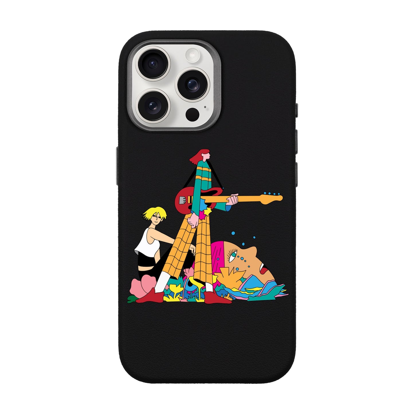 HER BAND-iPhone 15 Pro Max Leather Premium Kılıf MagSafe Özellikli