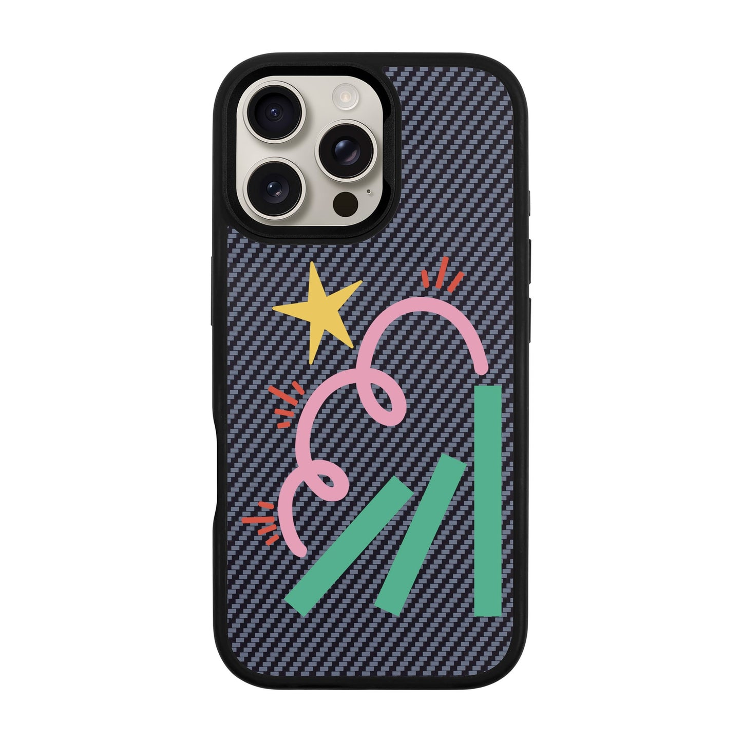 DOMINO-iPhone 16 Pro Max Plaid Kılıf MagSafe Özellikli