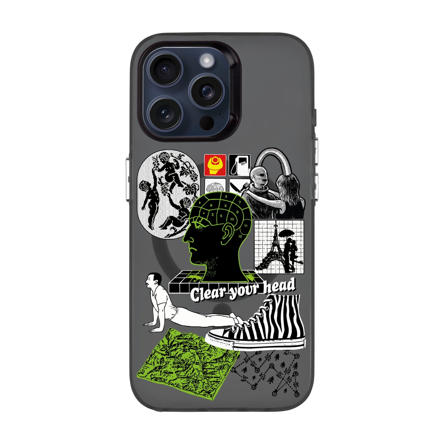 CLEAR YOUR HEAD-Hold Kılıf MagSafe Özellikli - iPhone 15 Pro Max