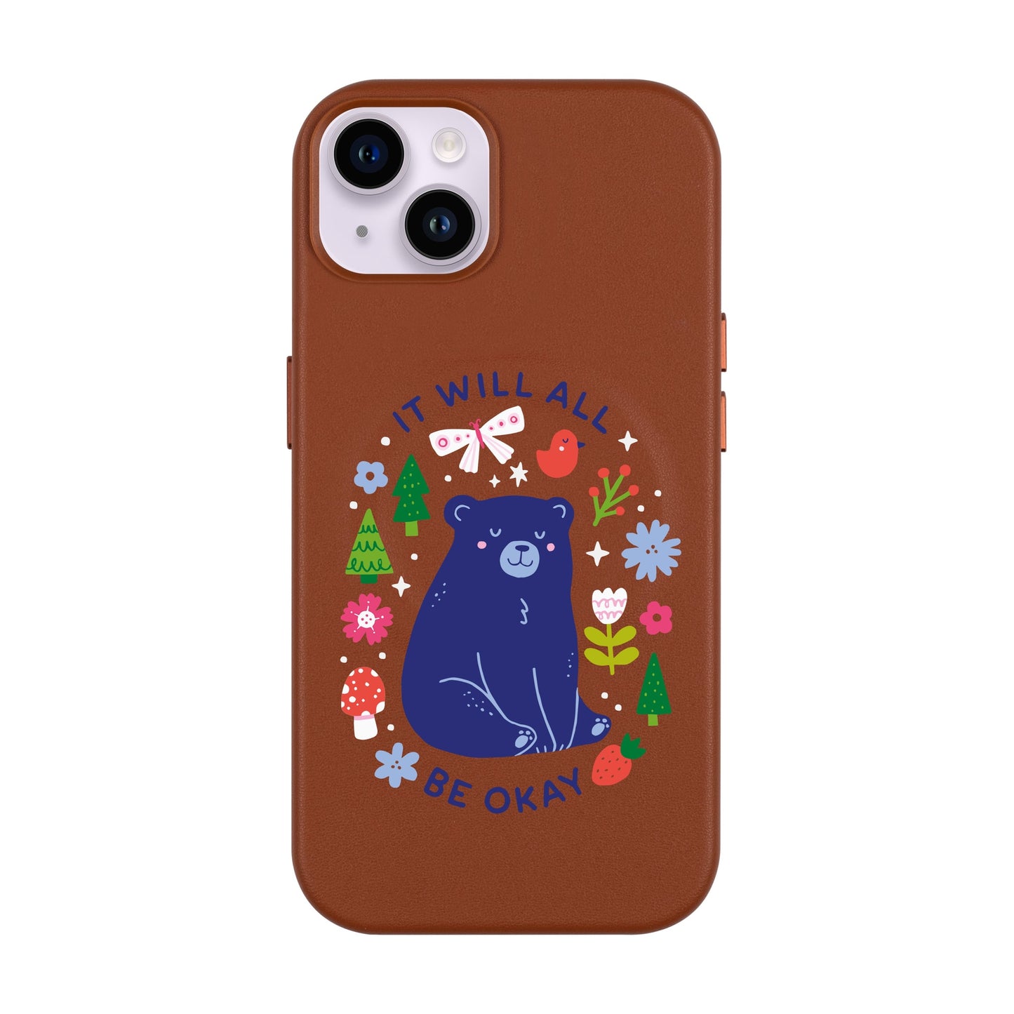 BE OKEY-iPhone 14 Plus Leather Kılıf MagSafe Özellikli