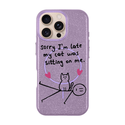 SORRY I'M LATE-iPhone 16 Pro Max Radiant Kılıf MagSafe Özellikli