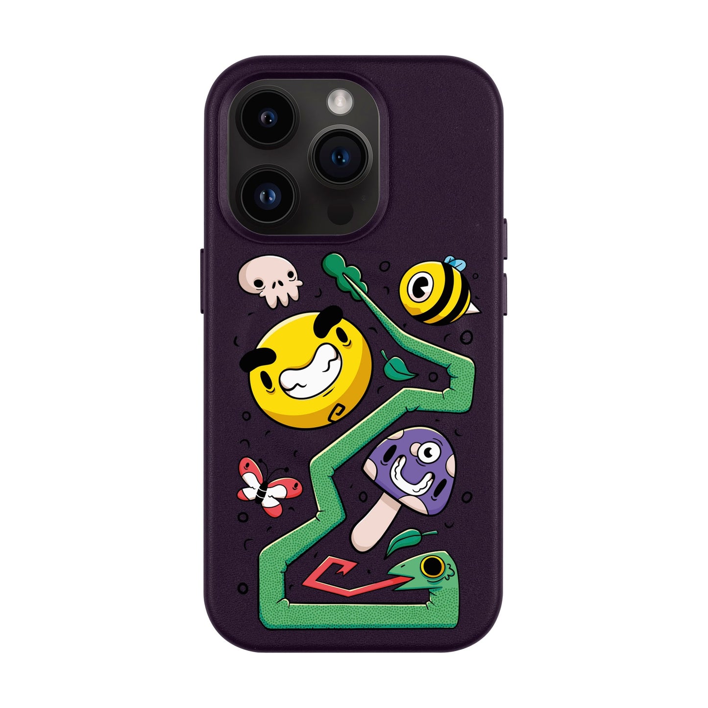 NADUR-Leather Kılıf MagSafe Özellikli - iPhone 14 Pro