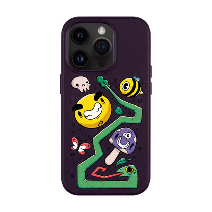 NADUR-Leather Kılıf MagSafe Özellikli - iPhone 14 Pro