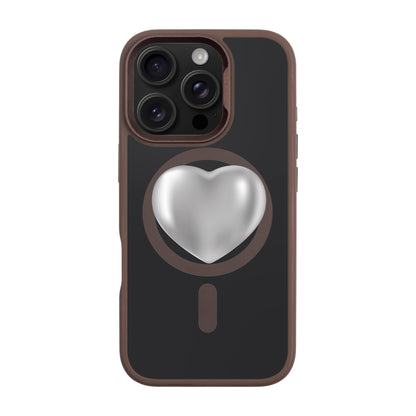 SILVER HEART-iPhone 16 Pro Rise Kılıf MagSafe Özellikli