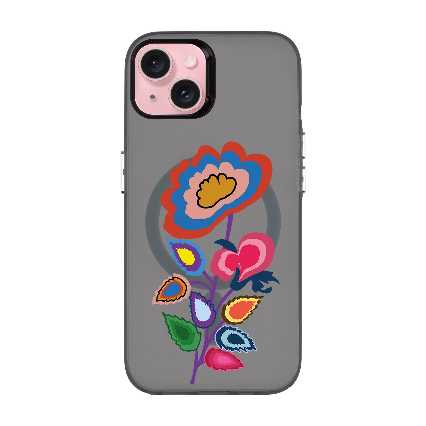 KNITTED FLOWER-iPhone 15 Plus Hold Kılıf MagSafe Özellikli