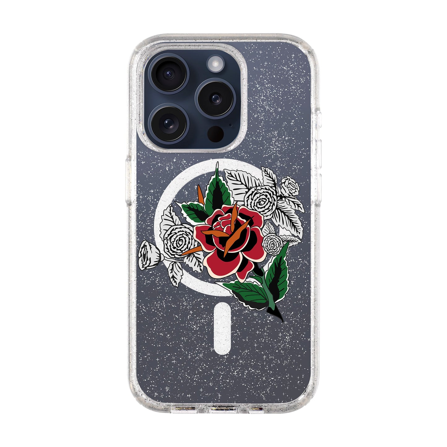 DRY ROSE-Shiny Kılıf MagSafe Özellikli - iPhone 15 Pro