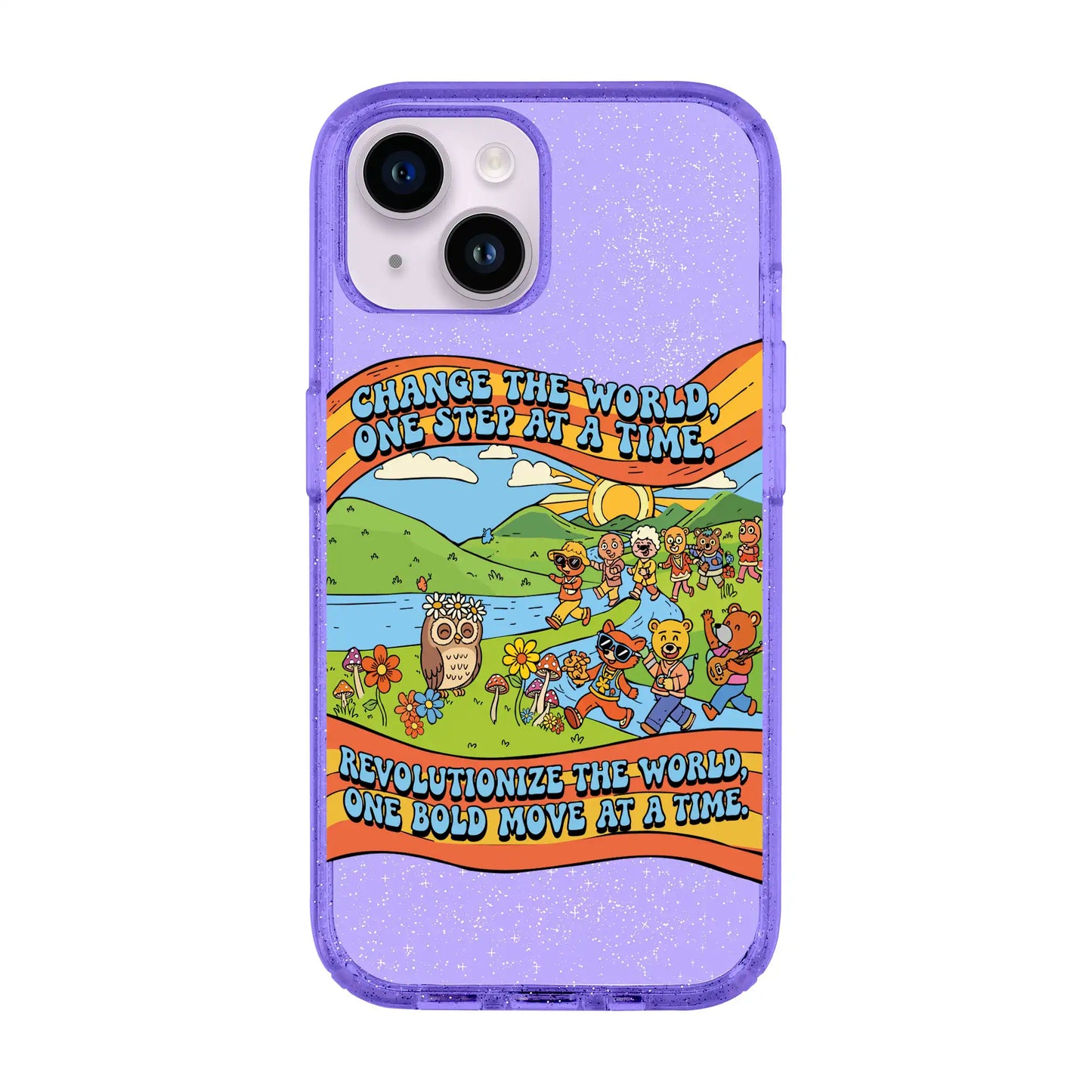 CHANGE THE WORLD-Shiny Kılıf MagSafe Özellikli - iPhone 14