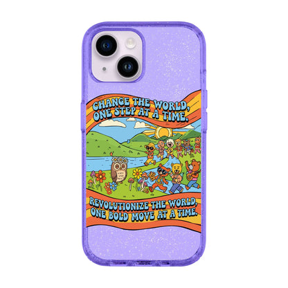 CHANGE THE WORLD-Shiny Kılıf MagSafe Özellikli - iPhone 14