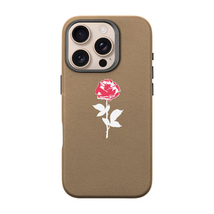 NATUREL ROSE-iPhone 16 Pro Leather Premium Kılıf MagSafe Özellikli