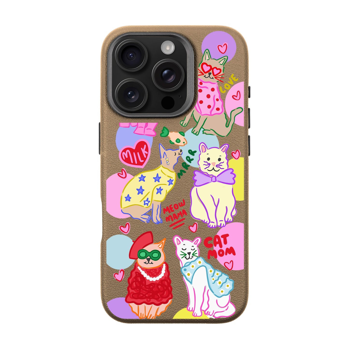 CAT MOM-iPhone 16 Pro Leather Premium Kılıf MagSafe Özellikli