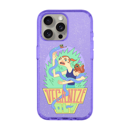 VEGANİZE-iPhone 15 Pro Max Shiny Kılıf MagSafe Özellikli