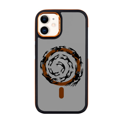 SWIRLING FROGS-iPhone 11 Dark Kılıf MagSafe Özellikli