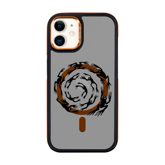 SWIRLING FROGS-iPhone 11 Dark Kılıf MagSafe Özellikli