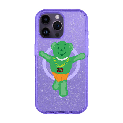 GREEN BEAR-iPhone 14 Pro Max Shiny Kılıf MagSafe Özellikli
