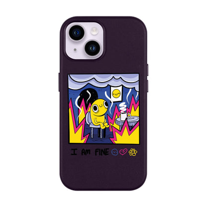 I AM FINE-Leather Kılıf MagSafe Özellikli - iPhone 14