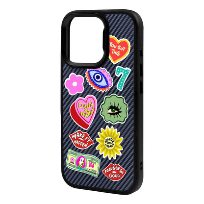 HM STICKERS-iPhone 16 Pro Plaid Kılıf MagSafe Özellikli