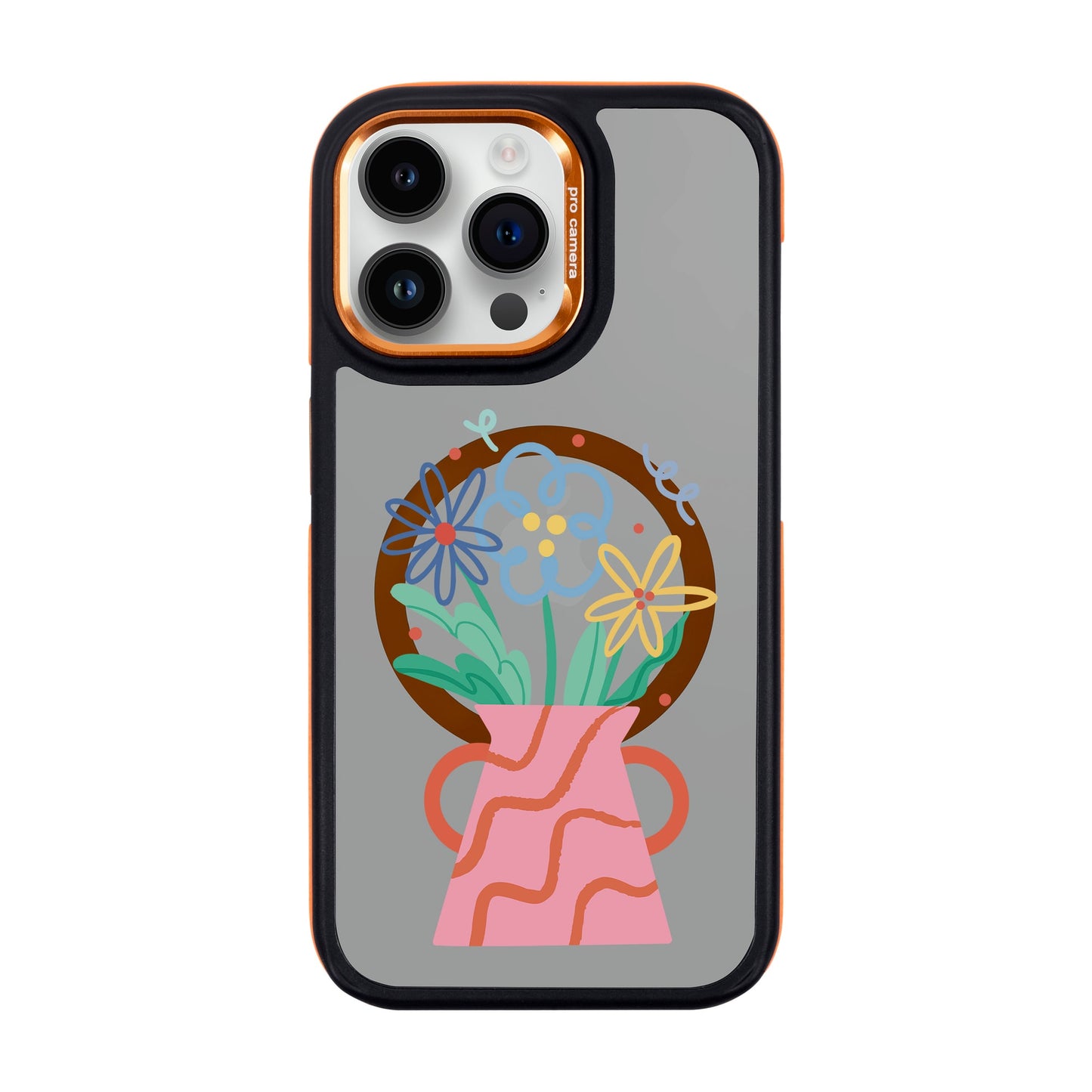 PINK VASE-iPhone 14 Pro Max Dark Kılıf MagSafe Özellikli