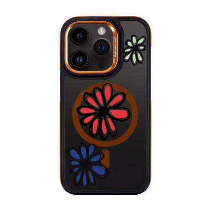 FLORIST-iPhone 14 Pro Dark Kılıf MagSafe Özellikli
