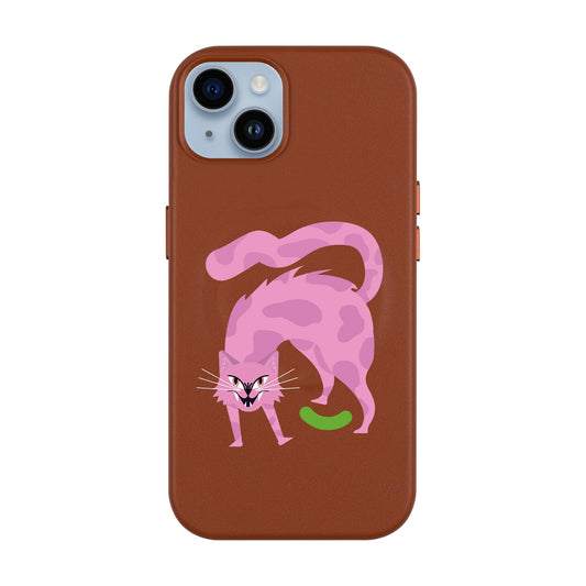 GRUMBLEPAWS-iPhone 14 Plus Leather Kılıf MagSafe Özellikli