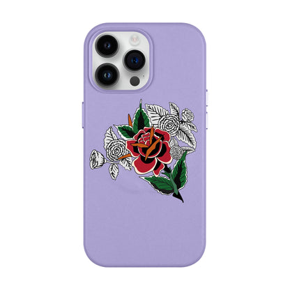 DRY ROSE-iPhone 14 Pro Max Leather Kılıf MagSafe Özellikli